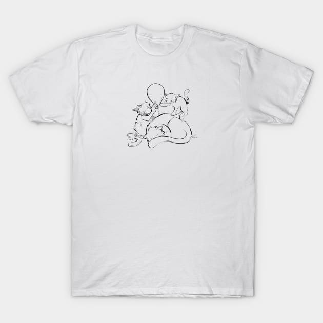 Jason Arsenault - Kittens Up to No Good T-Shirt by Jason's Doodles